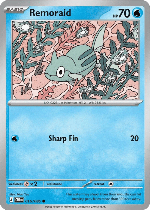 Remoraid 016/086 - Pokémon Chaos Rising