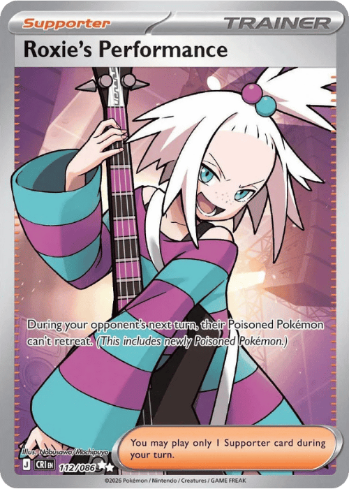 Roxie’s Performance 112/086 Chaos Rising Ultra Rare Card