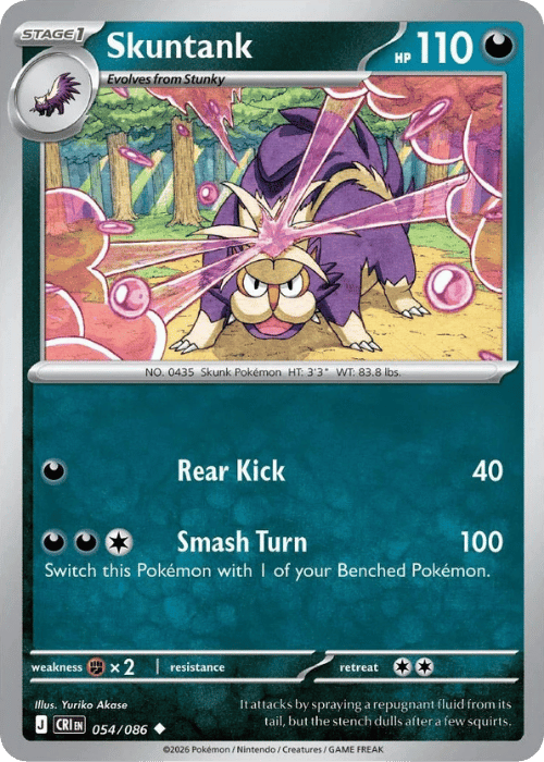 Skuntank 054/086 Pokemon Chaos Rising