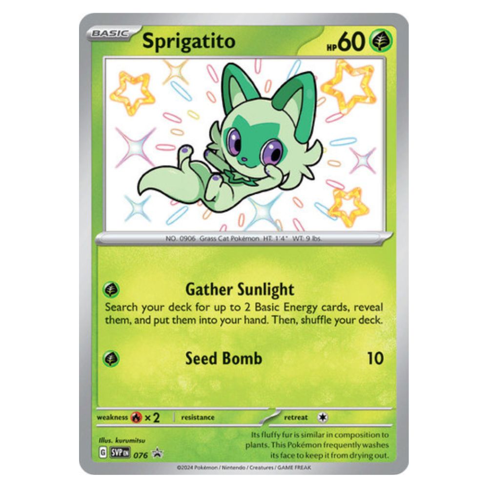 Sprigatito SVP076 Pokemon kort