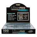 100st Ultra PRO: Platinum Page 9-Pocket Plastficka för Standard Kort, (11 hål)