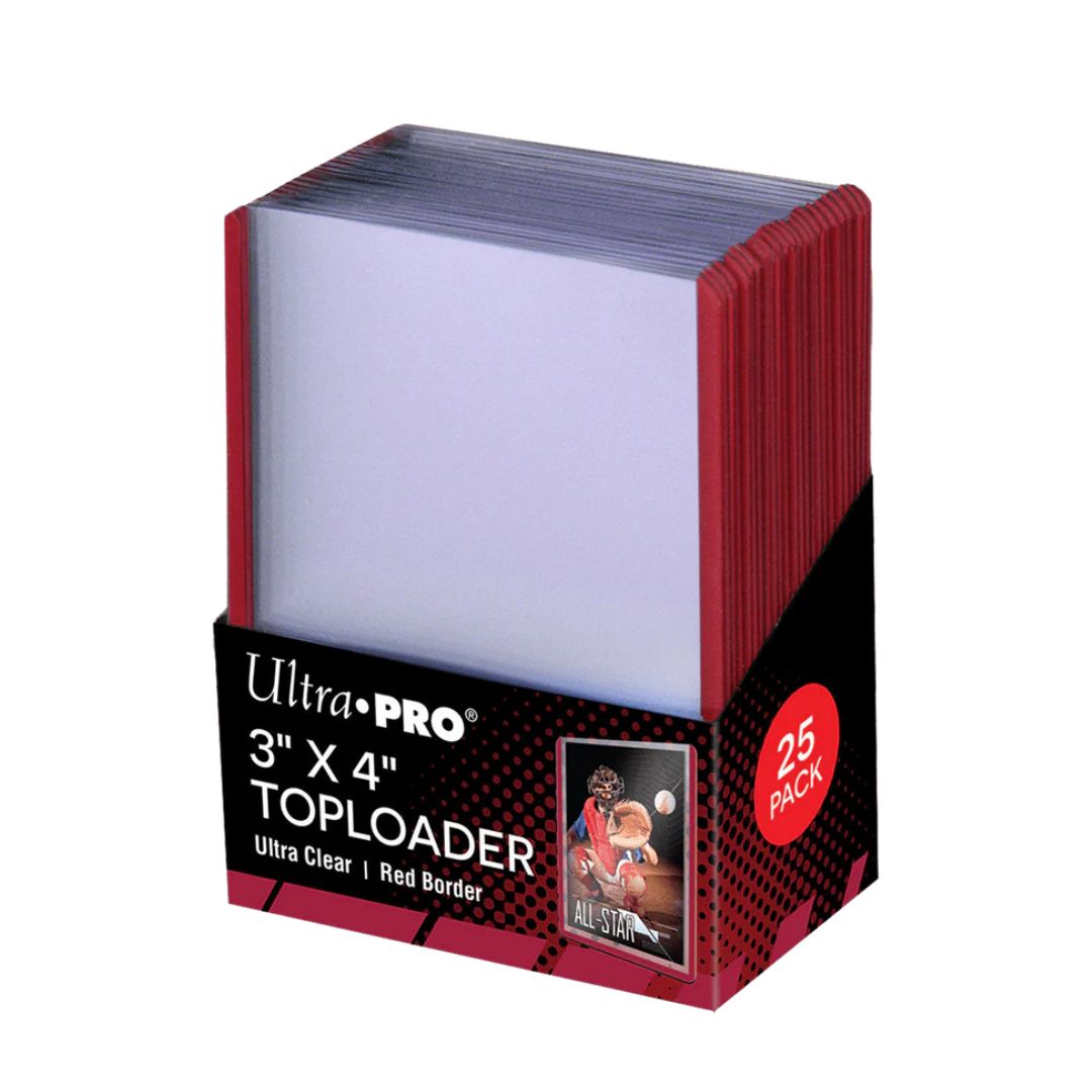 Ultra PRO: Toploader 3x4 Red Border - 25st