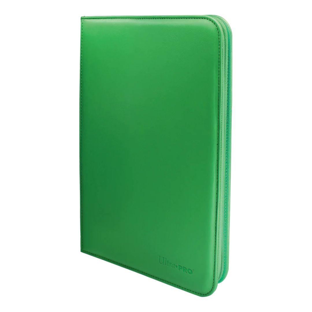 Ultra PRO: Vivid 9-Pocket Zippered PRO-Binder - Green