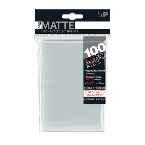 Ultra PRO: Standard Deck Protector Sleeves Pro Matte 100st Clear