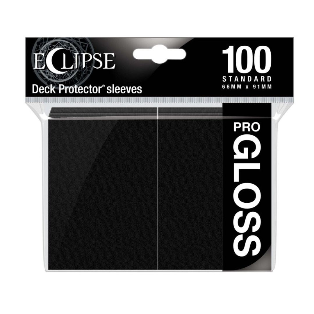 Ultra PRO: Eclipse Standard Deck Protector Sleeves Pro Gloss 100st, Svart