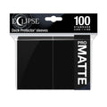 Ultra PRO: Eclipse Standard Deck Protector Sleeves Pro Matte 100st, Svart
