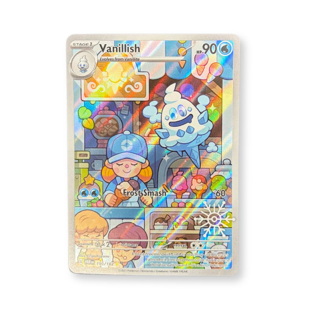 Vanillish 190/182 Holiday Stamp Pokemon kort