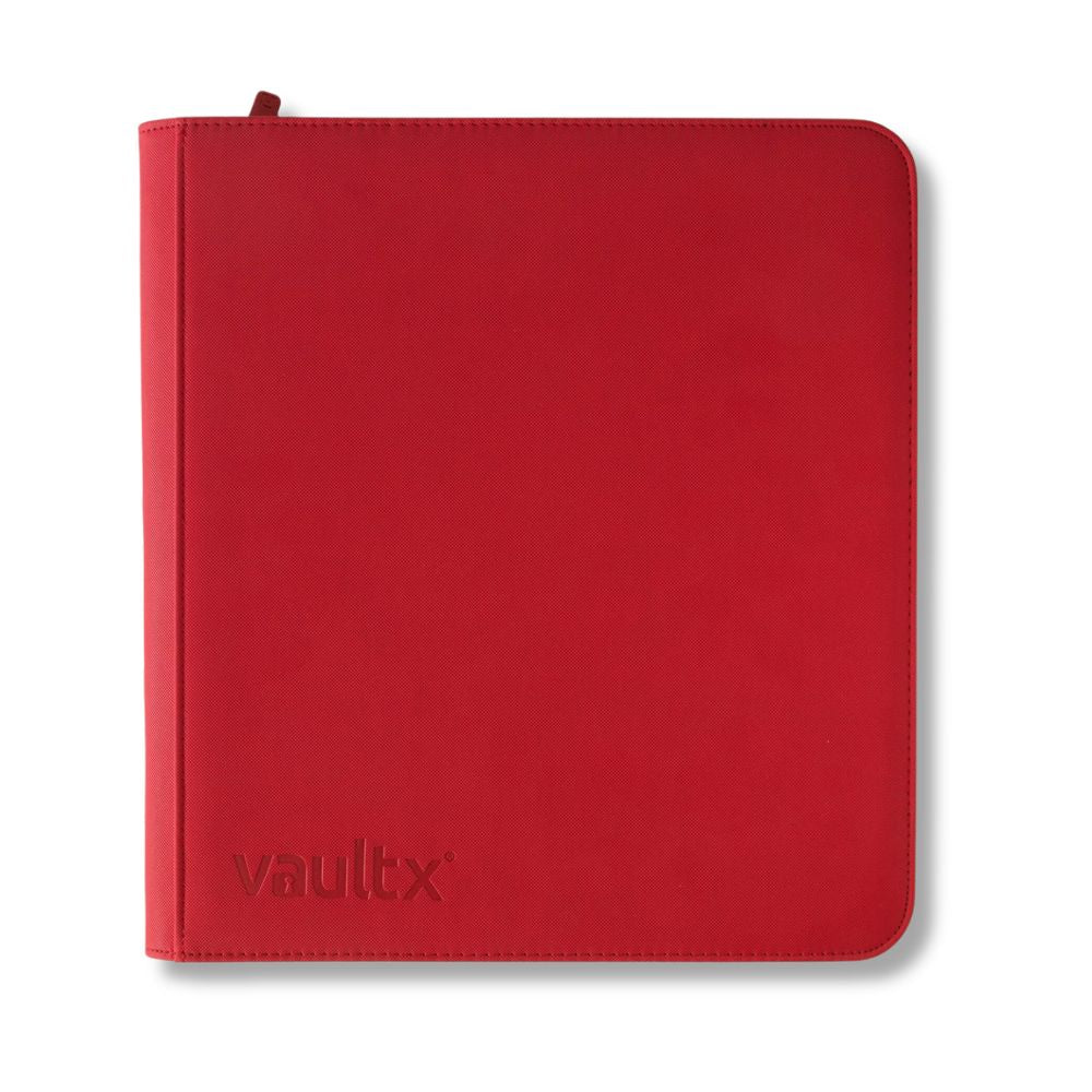 Vault X: 12-Pocket Exo-Tec® Zip Binder Fire Red