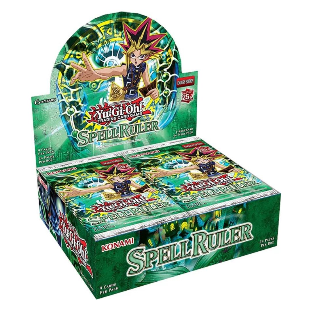 Yu-Gi-Oh! Spell Ruler 25th Anniversary Booster box firar ett kvarts sekel med nyutgåvor av äldre kort