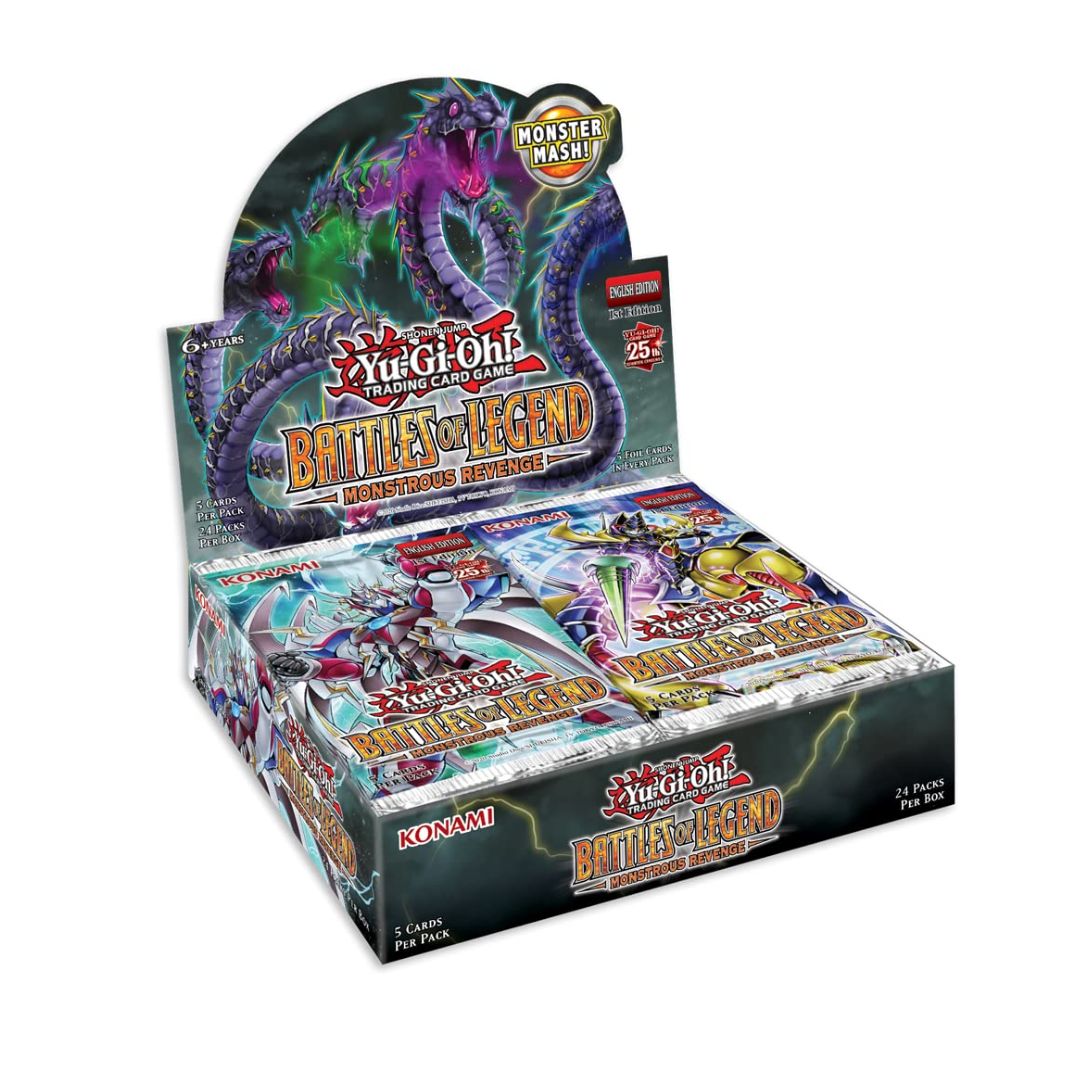 Yu-Gi-Oh! Battles of Legend: Monstrous Revenge Booster box med nya arketyper och spännande kort