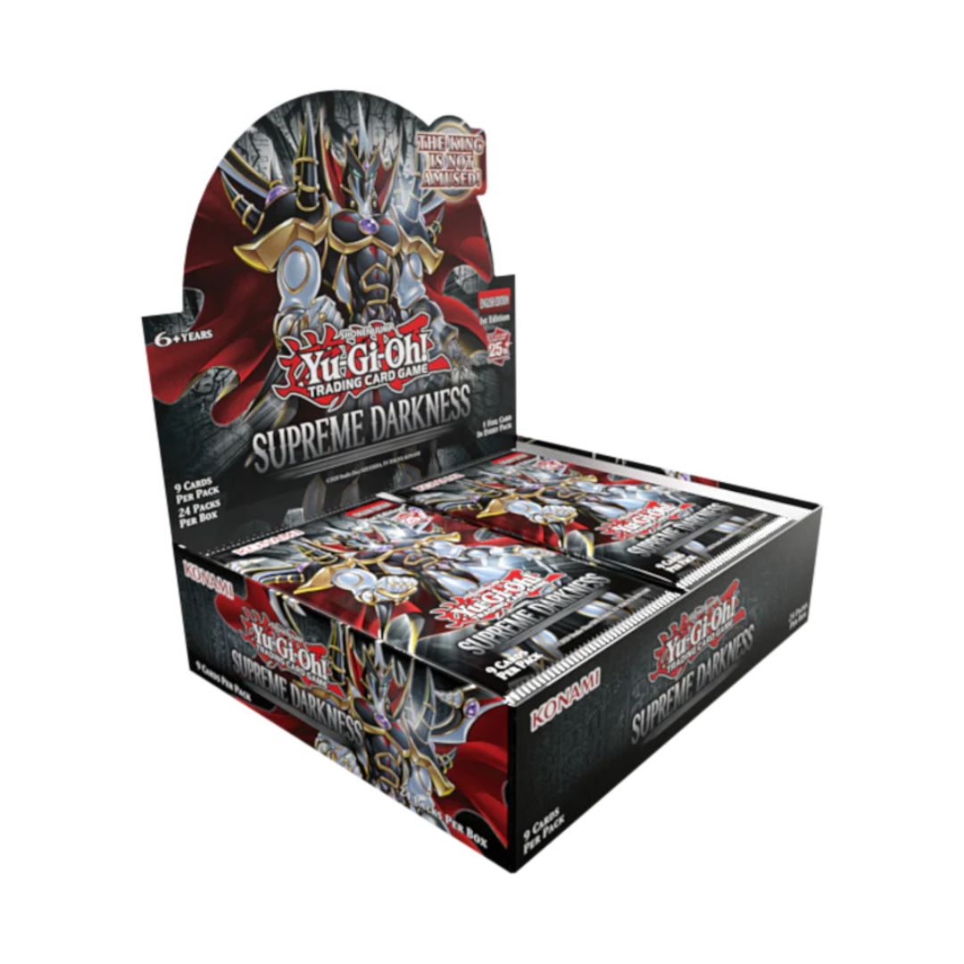 Yu-Gi-Oh! Supreme Darkness Booster box med häftiga kort