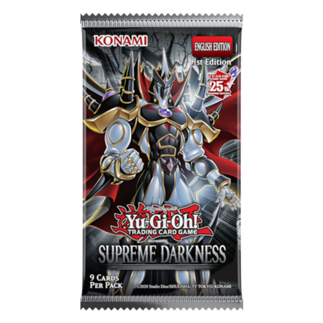 Yu-Gi-Oh! Supreme Darkness Booster pack med häftiga kort