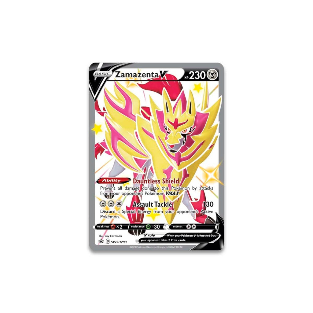 Shiny Zamazenta V Pokémon kort